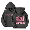 Kids Long Sleeve Letter Print Pullover Hoodie Loose Fit Casual Sweatshirt for Boys and Girls