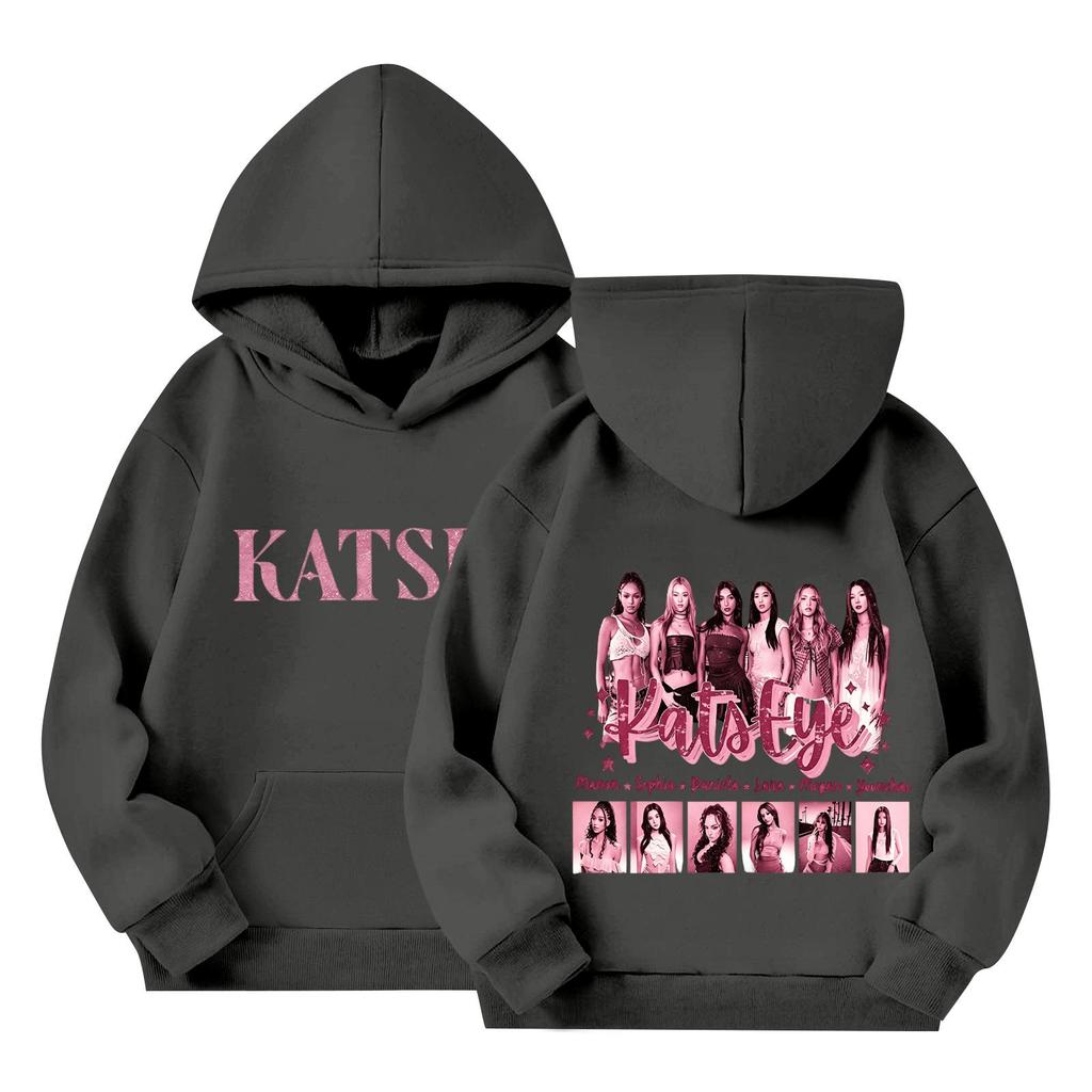 Kids Long Sleeve Letter Print Pullover Hoodie Loose Fit Casual Sweatshirt for Boys and Girls