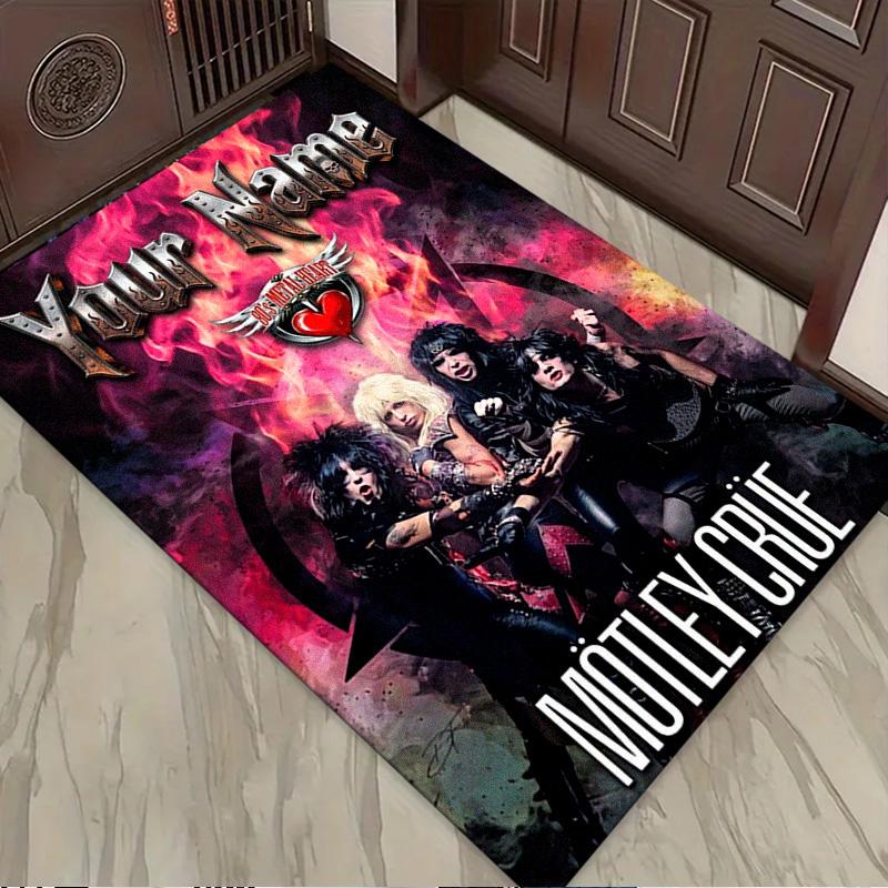 Name Custom Motley Carpet Rug for Living Room Bedroom Home Sofa Decoration,Kids play Non-slip Floor Mat