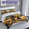 3PC Custom Name Rodeo Cowboy Adventure Bedding Set Printed  Bedding Set Duvet Cover Closure Includes 1 Duvet Cover & 33 Pillowcases for Bedroom