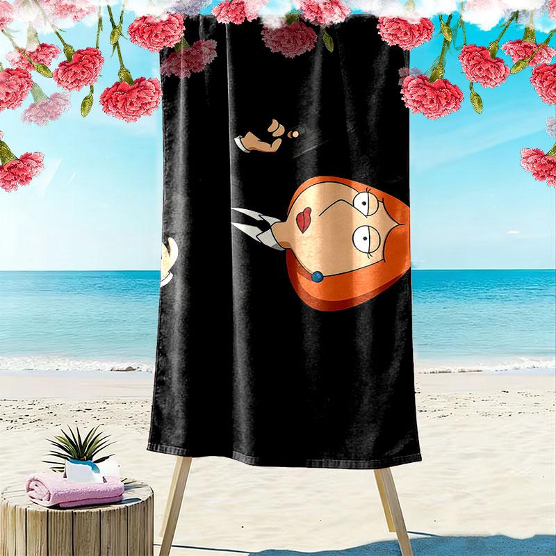 Lois Griffin Print Beach Towel, Large Soft Quick Dry Towel for Beach Camping Swimming