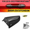 Fits Ford Mustang 2015-21,Shadow Black Driver G1 Door Handle Key Cap Cover Bezel
