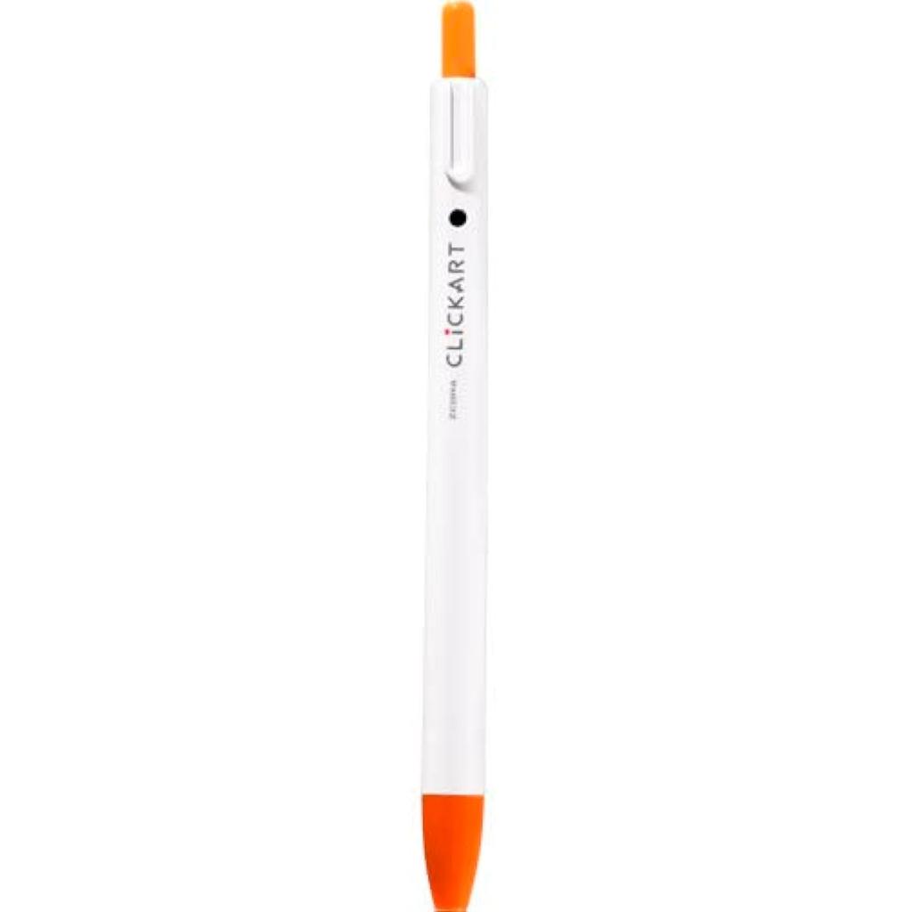 Zebra Clickart Water-Based Pen, Orange, WYSS22-OR