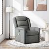 Foldable Massage Armchair, Dark Grey, Fabric Upholstered