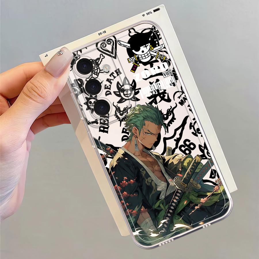 

Чехол для телефона One P-Piece Luffy Zoro для Samsung Galaxy A57 A26 A24 A36 A37 A25 A51 A56 A55 A34 A35 A52 A54 A15 A14 A16 A52 Galaxy A32 4G