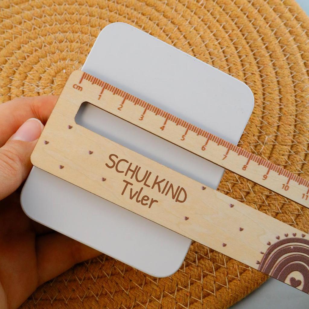 Custom Cartoon Ruler With Name, Personalized Reading Aid Ruler For Daily Learning And Desk Decor,