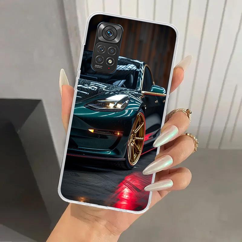 Electric Car M-Model S 3 Phone Case for Xiaomi Redmi Note 15 14 14S 13 12S 12 Pro 11S 11 Plus 11T 11E 10S Soft Funda Print Shell