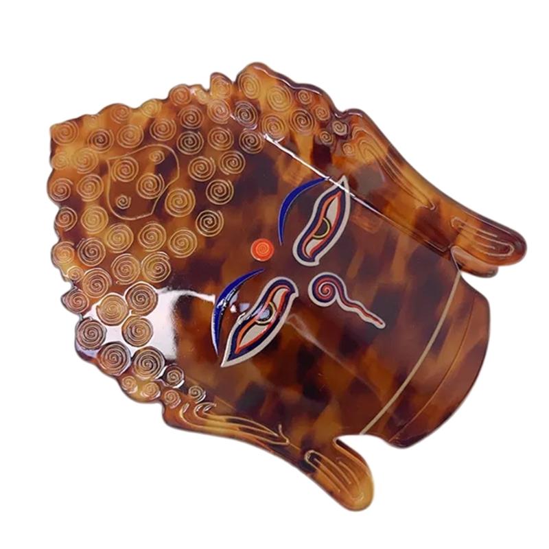 Acetate Pharaoh Hair Claw Clip with Egyptian Lookings Nonslip Claw Clip For Women Cultural Event Gathering