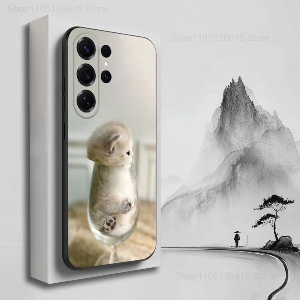 

Cute Animals Clingy Cats Phone For Samsung S22,Ultra,S25,S24,S23,FE,Plus,S21,S20,Lite,S10,S9,Soft Silicone Black SamsungS23ULTRA5G
