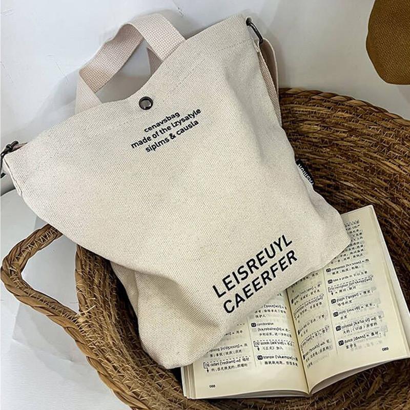 Bag Casual Messenger With Durable Polyester Letter Printing Lining Daily For