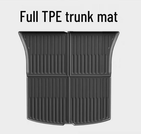 Refreshed Tesla Model Y Front & Rear TPE Trunk Mats - Upgraded Interior Accessories