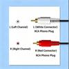 1Pcs Rca Audio Splitter Cable 2Rca Male To 2 Rca Male Audio Video Cable For Dvd Sound Tv Box Louder 1.5 Meters
