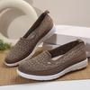 Fashion Flat Single Shoes Summer New Round Head Deep Mouth Mesh Fabric Soft Sole Anti-slip Wear-resistant Low Top Shoes