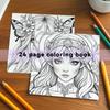 Floral Fantasy Colouring Books for Teens Adults Creative DIY Gift Color Book