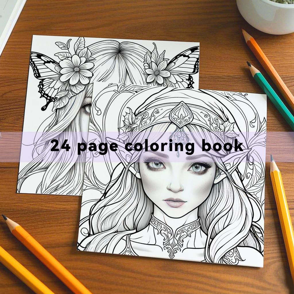Floral Fantasy Colouring Books for Teens Adults Creative DIY Gift Color Book