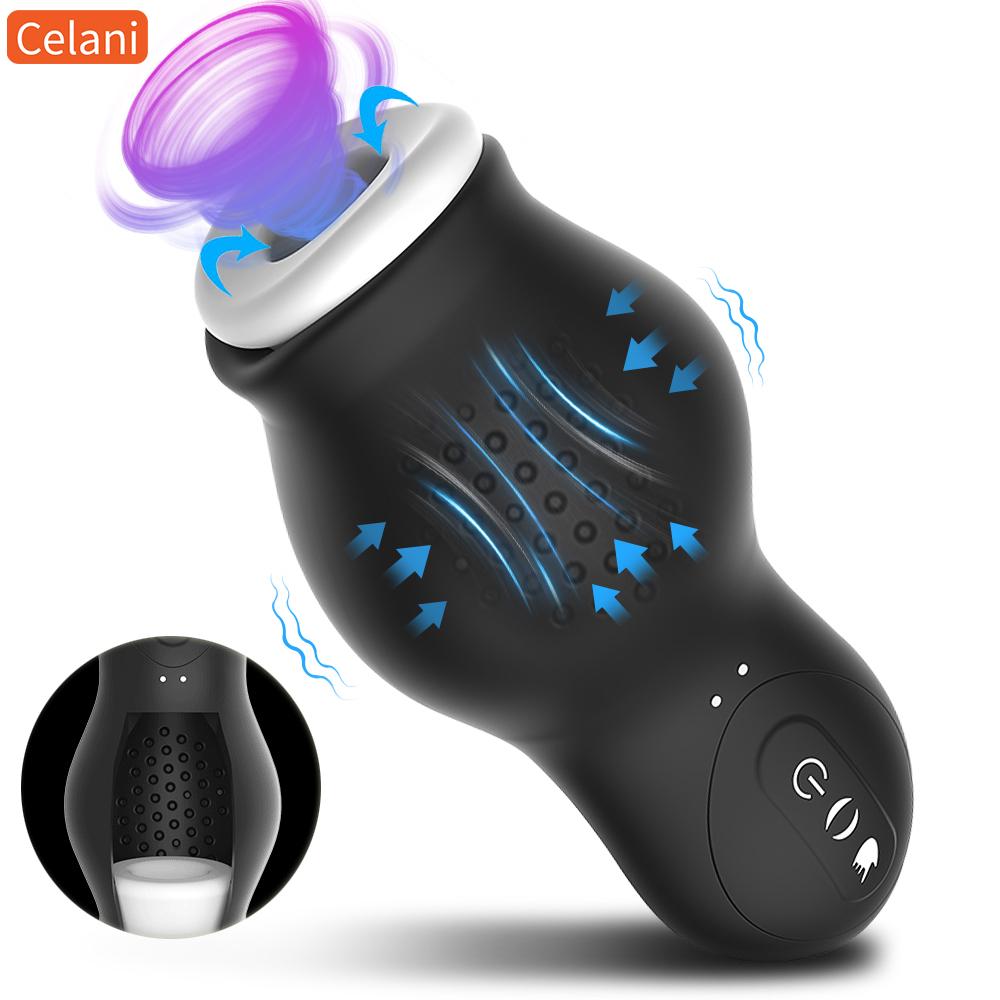 Automatic Masturbator Cup Waterproof Sucking Male Penis Pumps Blowjob Machine Pussy Glans Stimulator Vibration Adult Sex Toy