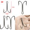 100pcs 9908 High Carbon Steel Double Fishing Hooks Small Fly Tying Double Fishing Hook For Jig Size 1 2 4 6 8 1/0 2/0 3/0 4/0