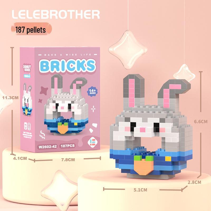 Compatible Lego Micro Building Block Cartoon Figurines - Children's Educational Desktop Toys