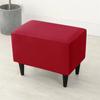 Solid Color Footstool Cover Stretch Cheaper Spandex Footrest Covers Elastic Non Slip Relax Foot Stool Slipcovers for Living Room