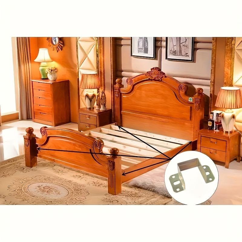 20pcs Durable Metal Bed Beam Support Brackets - Thickened for Stable Furniture Fixing, for Home & Office Use, Easy Installation