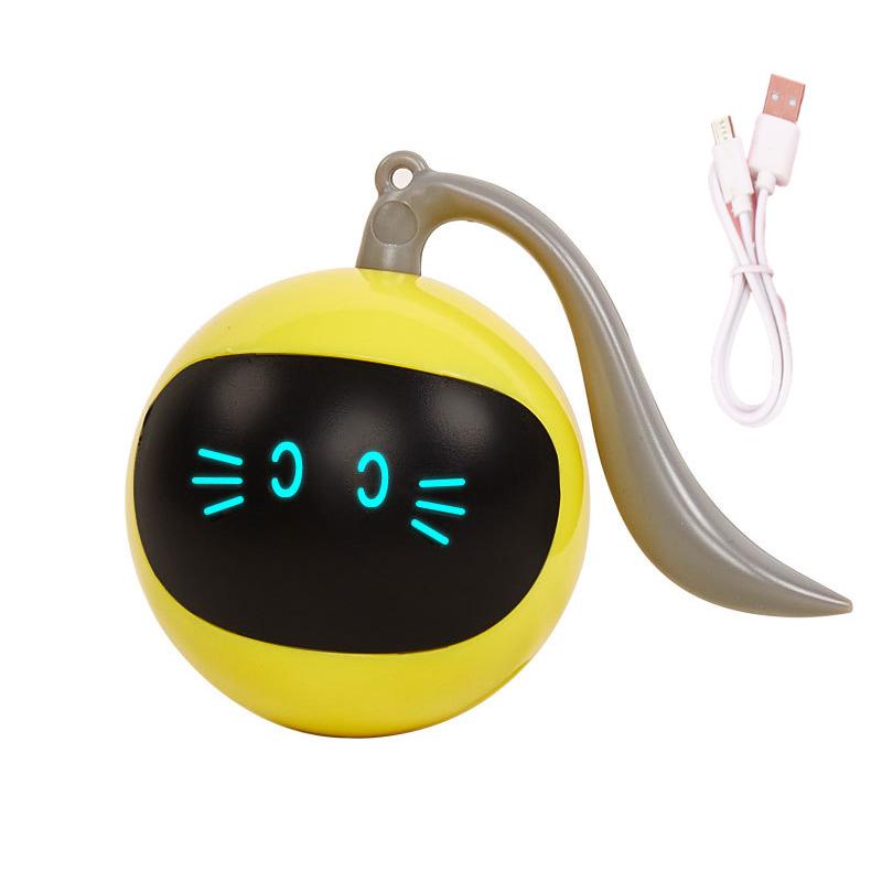 Smart Cat Toy USB Cat Ball Toys For Cats Dogs Rechargeable Self Rotating Indoor Kitten Electronic Ball Toys Cat Accessories