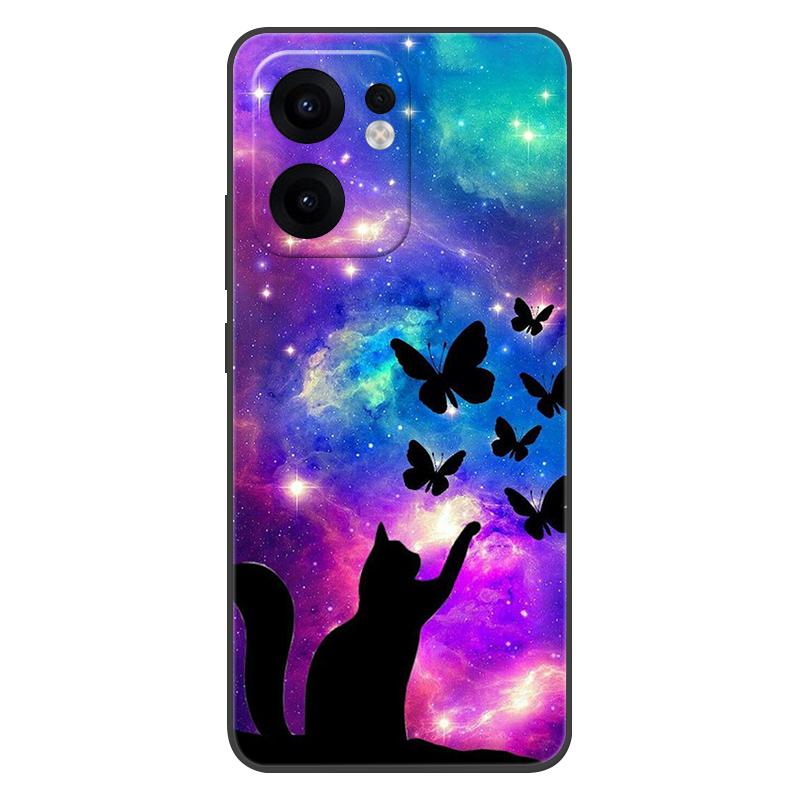 For OPPO Reno13 F Case 13F Flowers Silicone Soft TPU Back Cover For OPPO Reno 13F 5G Case CPH2699 Coque Shockproof Fundas