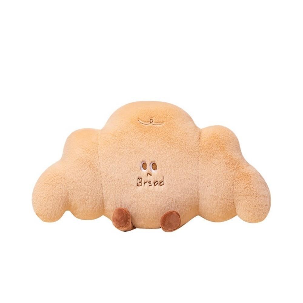 Soft Cow Horn Pillow Plush Air Conditioner Cushion Bread Pillow Blanket  For Bed and Sofa Decor