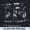 Transparent TPU For BYD HAN  2024 2025 Car Center Console Media Dashboard Navigation Anti-scratch Protector Interior Film