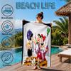 The Croods Players Adventure Beach Towel, Microfiber Beach Towel, Perfect For Pool, Beach, Travel, Home Decor Beach Party Fan gifts