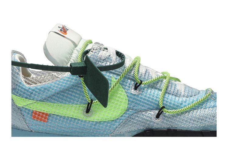 Nike Waffle Racer Off-White Lebhaftes Himmelblau (Damen)