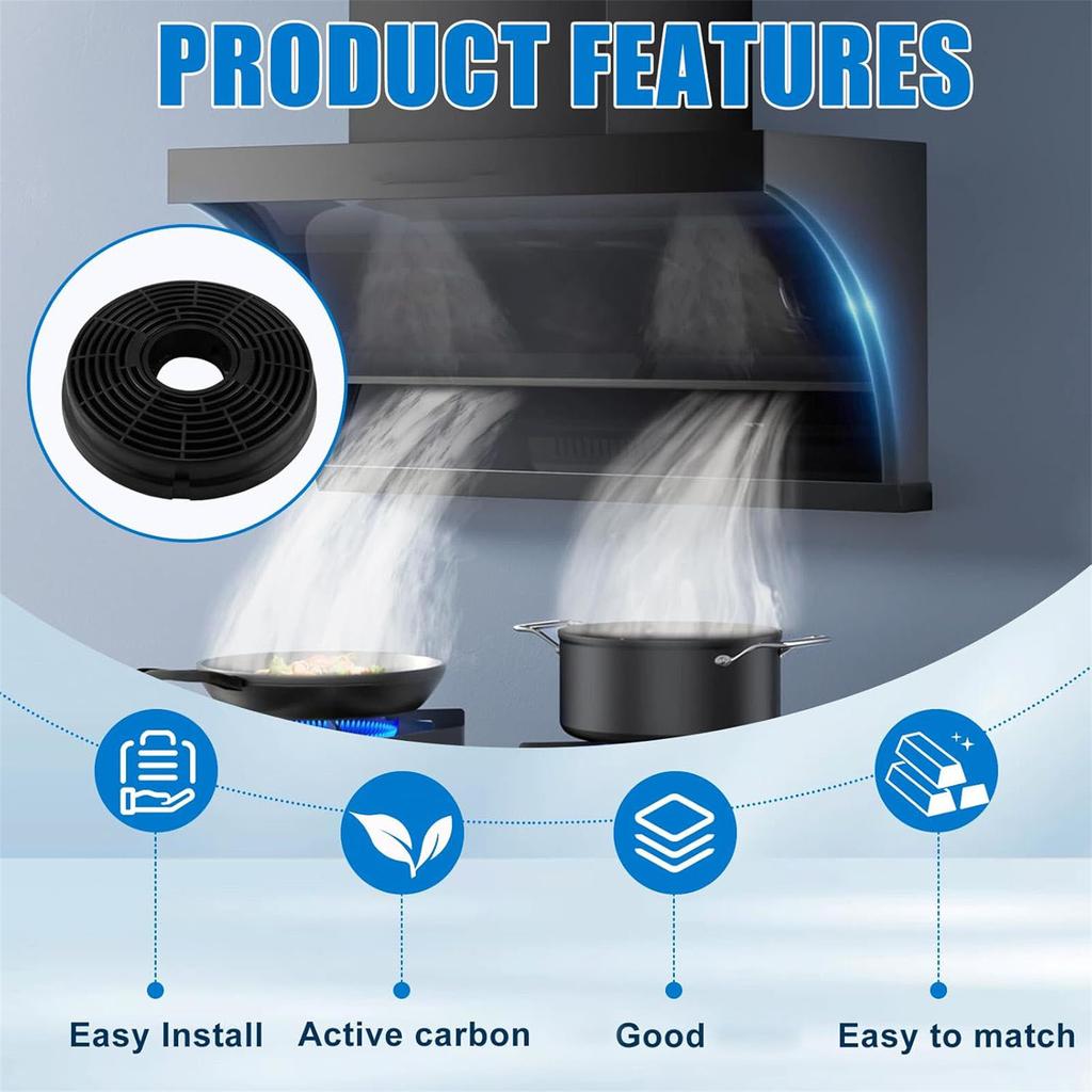 Sada 2 filtrů odsavače par Kuchyňský absorpční filtr Filtr odsavače par Vhodný pro kuchyňské ventilační systémy