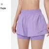 Women's Quick-Dry High-Waist Running Shorts and Yoga Pants Combo