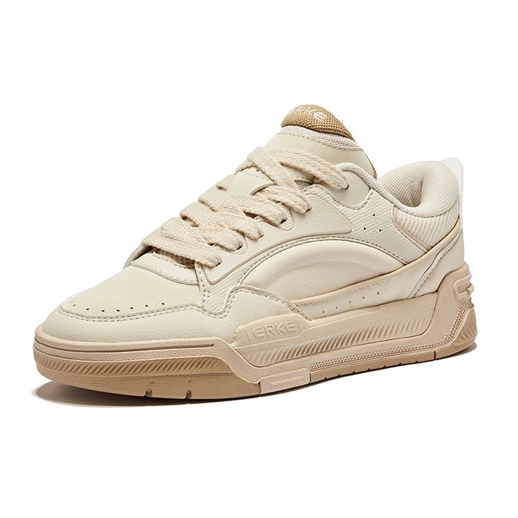 Erke Bas 2.0 Retro Casual Non-Slip Wear-Resistant Low-Top Sneakers Women sneakers Beige 52124301208-103