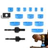 Hole Saw Set 13-pieces Bit Cutter Tools Set Wood Hole Saw Kit for Soft Wood Plywood PVC Workshop Construction Home Improvement