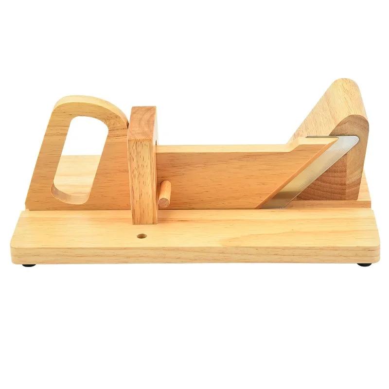 Wurst-Guillotine aus Holz, Fleischschneider mit Klinge, Sicherheitsverriegelung, Lebensmittelschneider, Küchenzubehör, Gadget für Zuhause