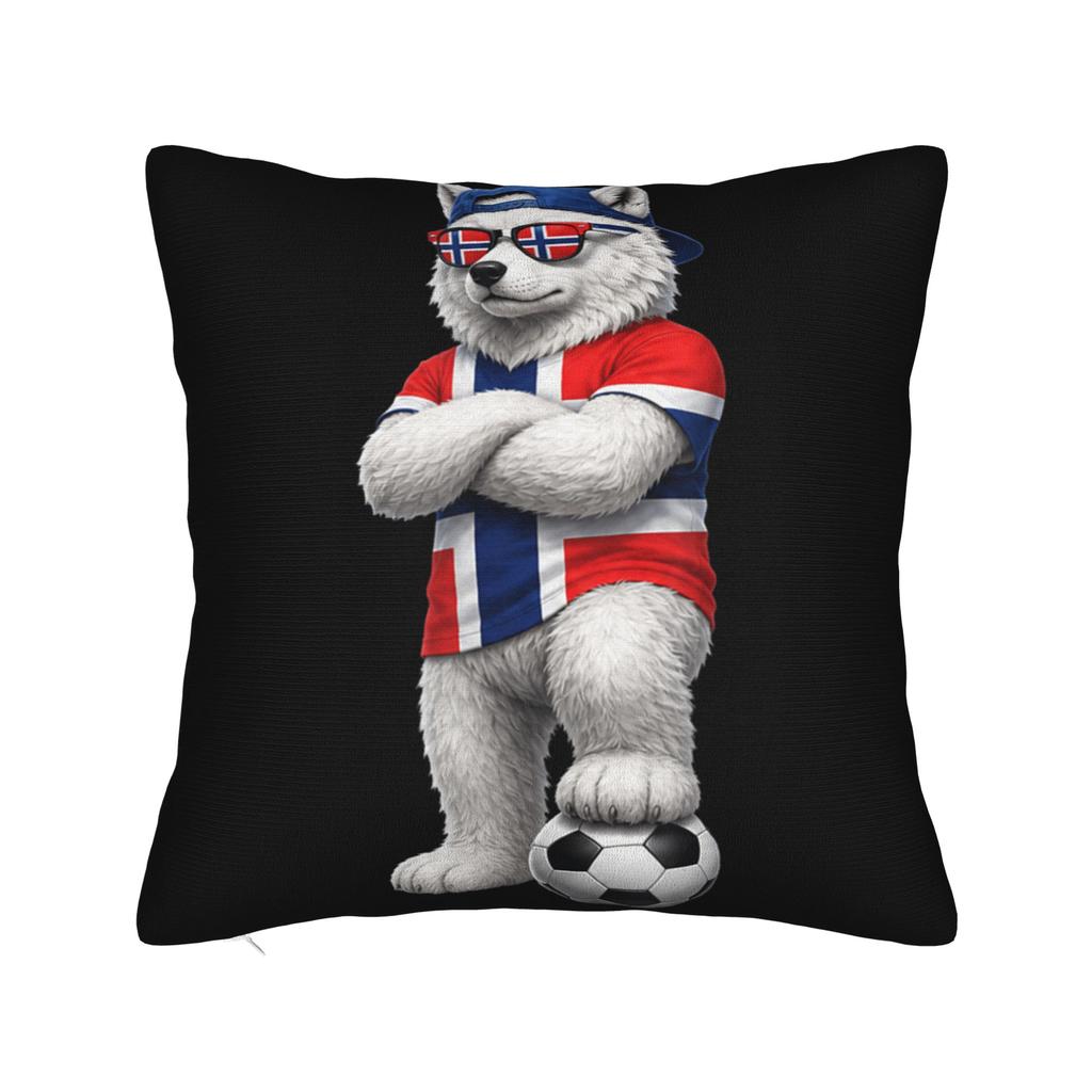 Norway Vintage Sports Design Norge Norwegian Pillow Cover Cushion Cover Retro Trendy Pillow Case For Wedding Party Home Decor