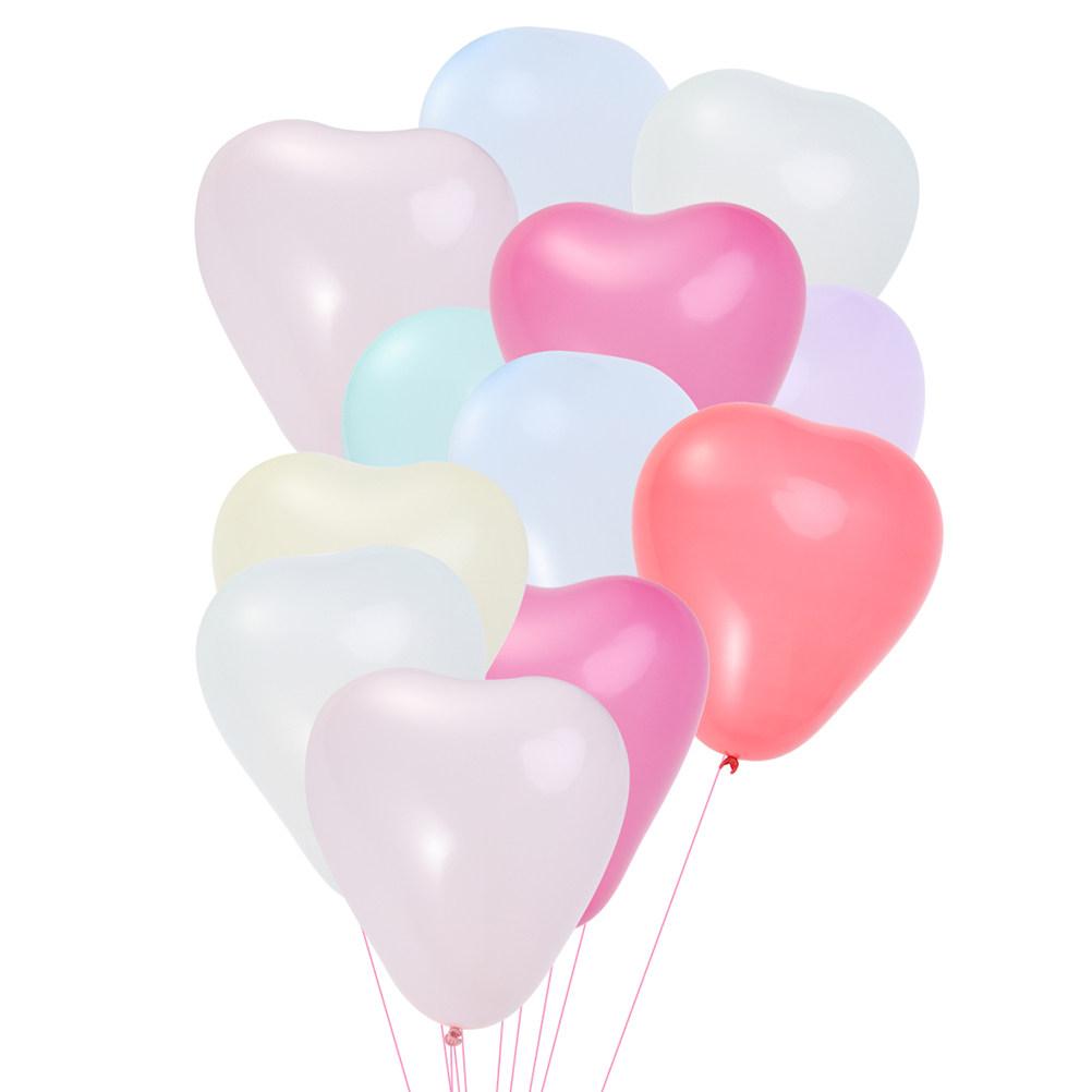 

100Pcs Heart Shape Balloons Romantic Wedding Party Decorations Latex Balloons for DIY Balloon Garland Centerpiece Birthday Baby other розовый