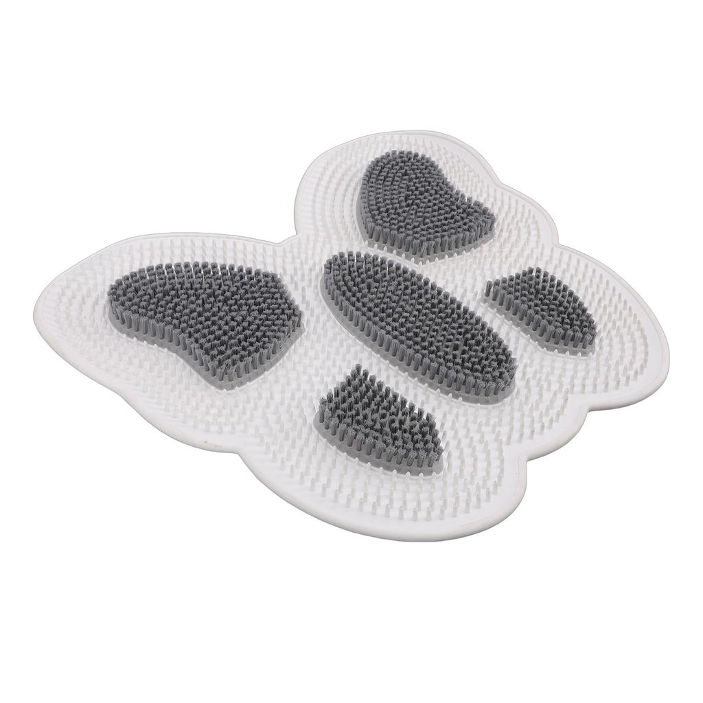 Shower Foot Scrubber Mat Back Washer Exfoliating Bath Wash Pad Wall Mounted Slip Suction Cups