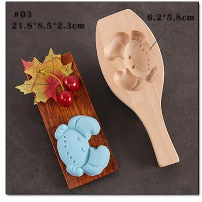 Wooden Pastry Mould Mung Bean Cake Mold Baking Tool 3d Ice Cream Diy Kitchen Household Products A Snack Accessories Party Gift