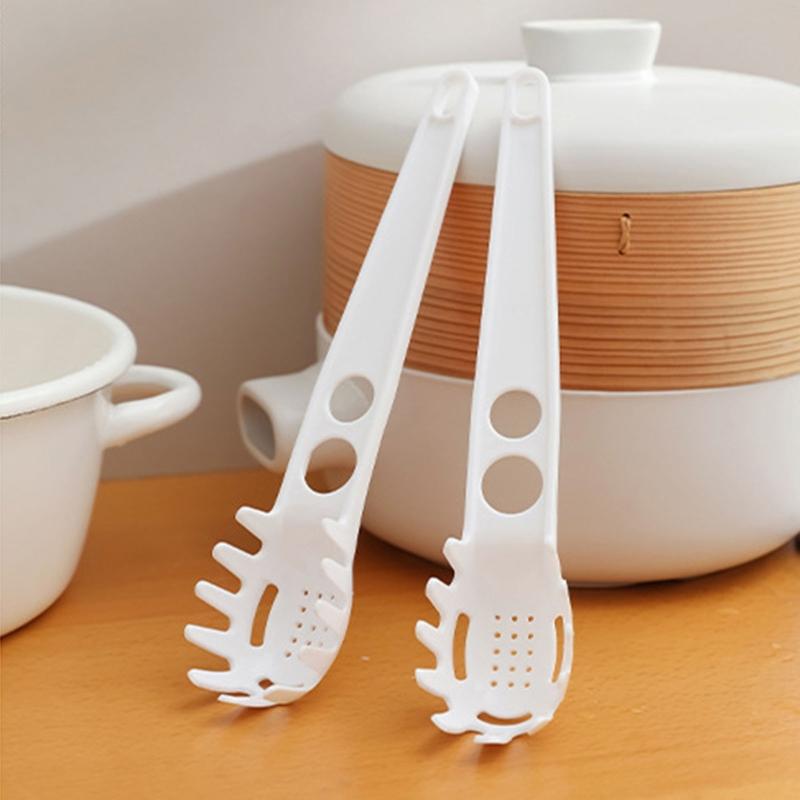 Noodle Spaghetti-Ladle Slot Spoon Food Grade Plastic Colander Kitchen Gadget Gift for Cooking Lover Easy Use Clean Tool