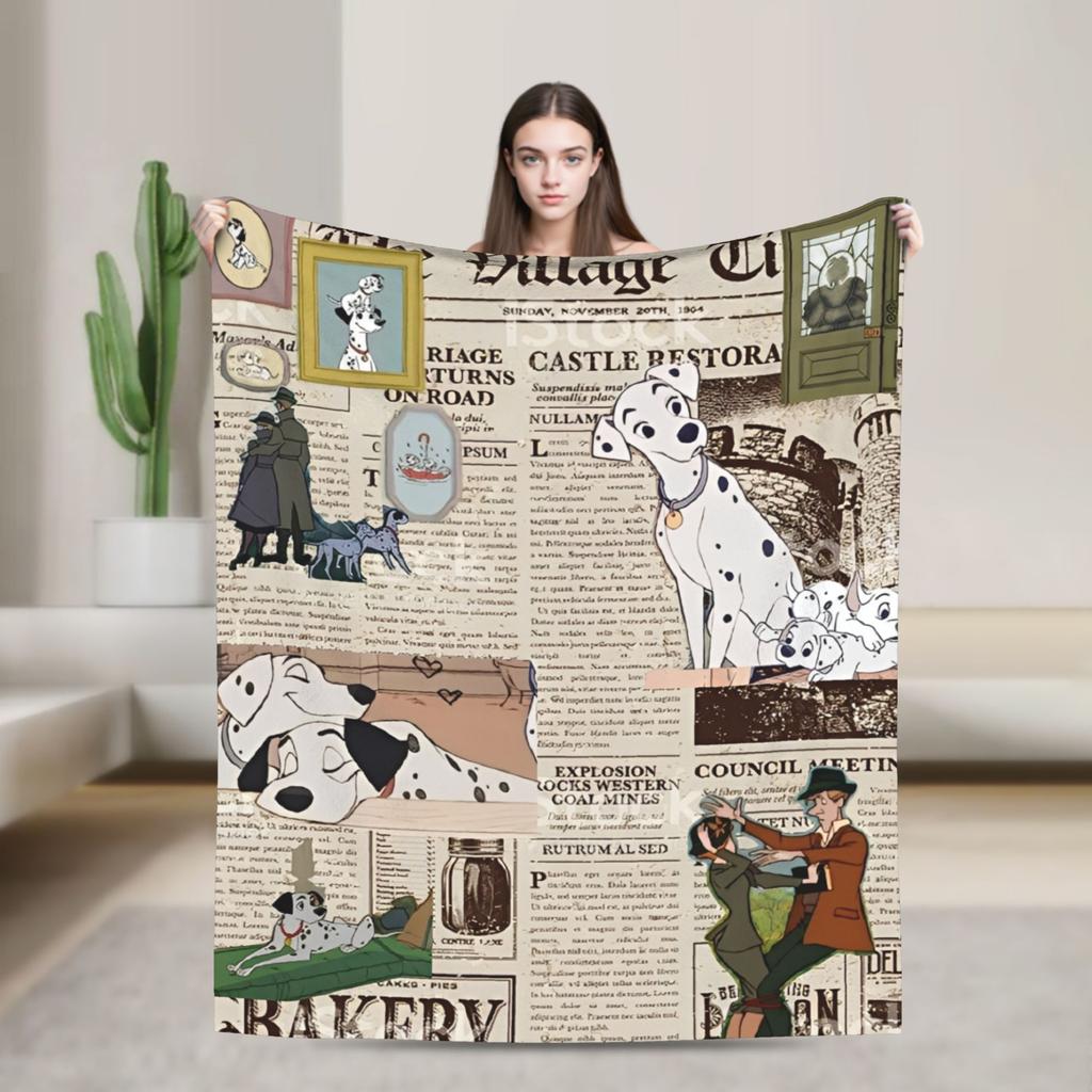 101 Dalmatians Pongo Perdita Coperta Rolly Cani Coperte Plaid in Pile Decorazione Divano Casa Trapunta Leggera Multifunzione