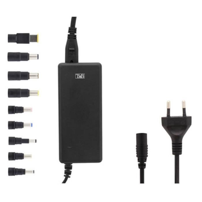 Alimentation secteur universelle - T'nB - CHNB19V65 - 65W - 9 adaptateurs - Ultrabook 15,6''