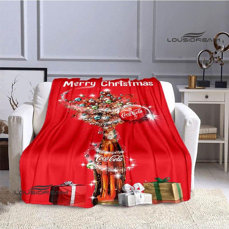 Coke logo printing blanket art decorations children's warm blankets flannel soft and comfortable blankets home travel blankets