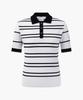 DESCENTE GOLF Women'S Striped Collar Pullover Dr32Wfkp72