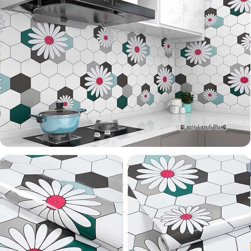 

Маслостойкие кухонные наклейки с высокой термостойкостью: Самоклеящаяся алюминиевая фольга для защиты варочной панели, шкафа и стены от копоти 60cm x 10m