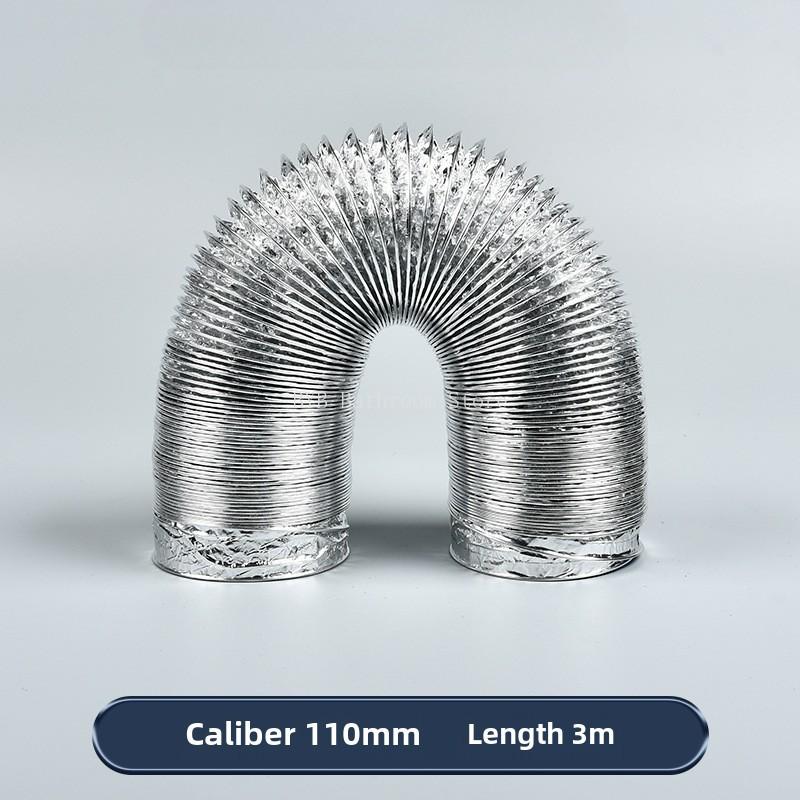 4 Inch 100mm Ventilator Pipe PVC Aluminum Tube Air Ventilation Hose Flexible Exhaust Duct 3/2M System Vent Bathroom