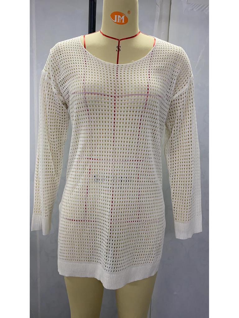 2021 European & American Hollow Knit Beachwear Bikini Cover-Up