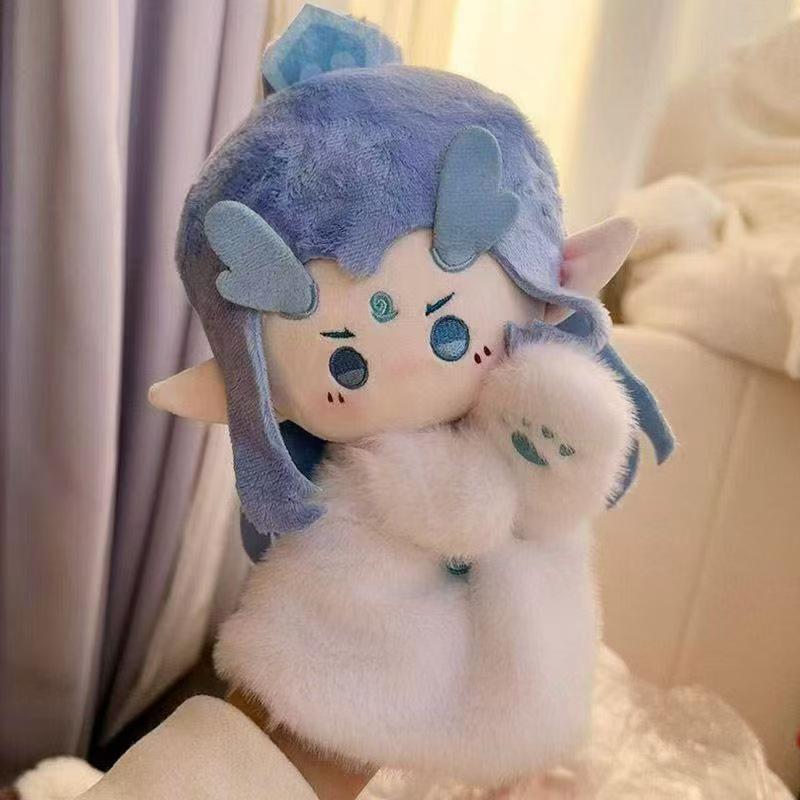 

Милый Нечжа и Ао Бин Ручная кукла Плюшевая тряпичная кукла - Серия Демонический ребенок 25cm