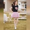Bailuyu Embroidered Beaded Short Sleeve T-Shirt