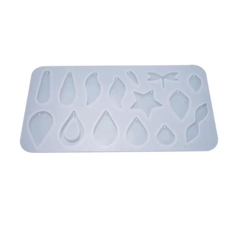1 Pcs DIY Epoxy Mold Pendant Multi-rule Water Drop Earring Pendant Silicone Mold